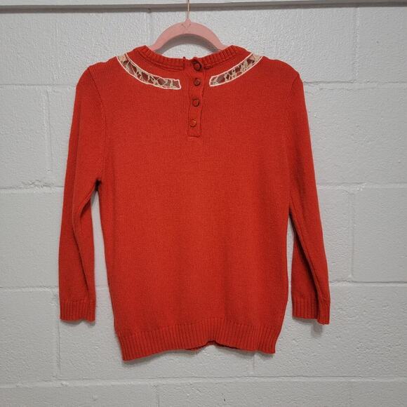 Lace Bow Sweater Top - Picture 2 of 7